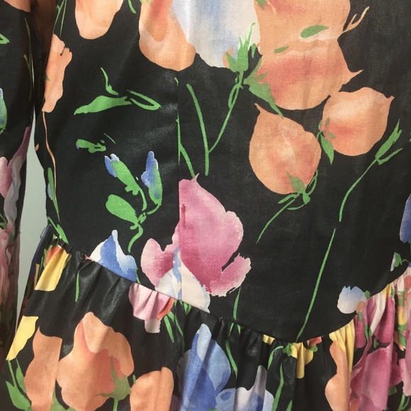 RETRO 60’s 70’s Chintz Dress - Picture 6 of 11